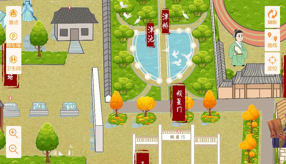 无棣手绘地图景区语音讲解导览系统：智慧景区建设的基石